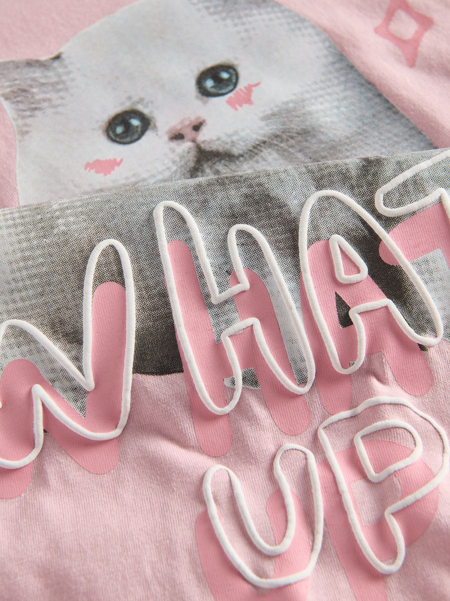 T-shirt with print - dusty rose - RESERVED - 2