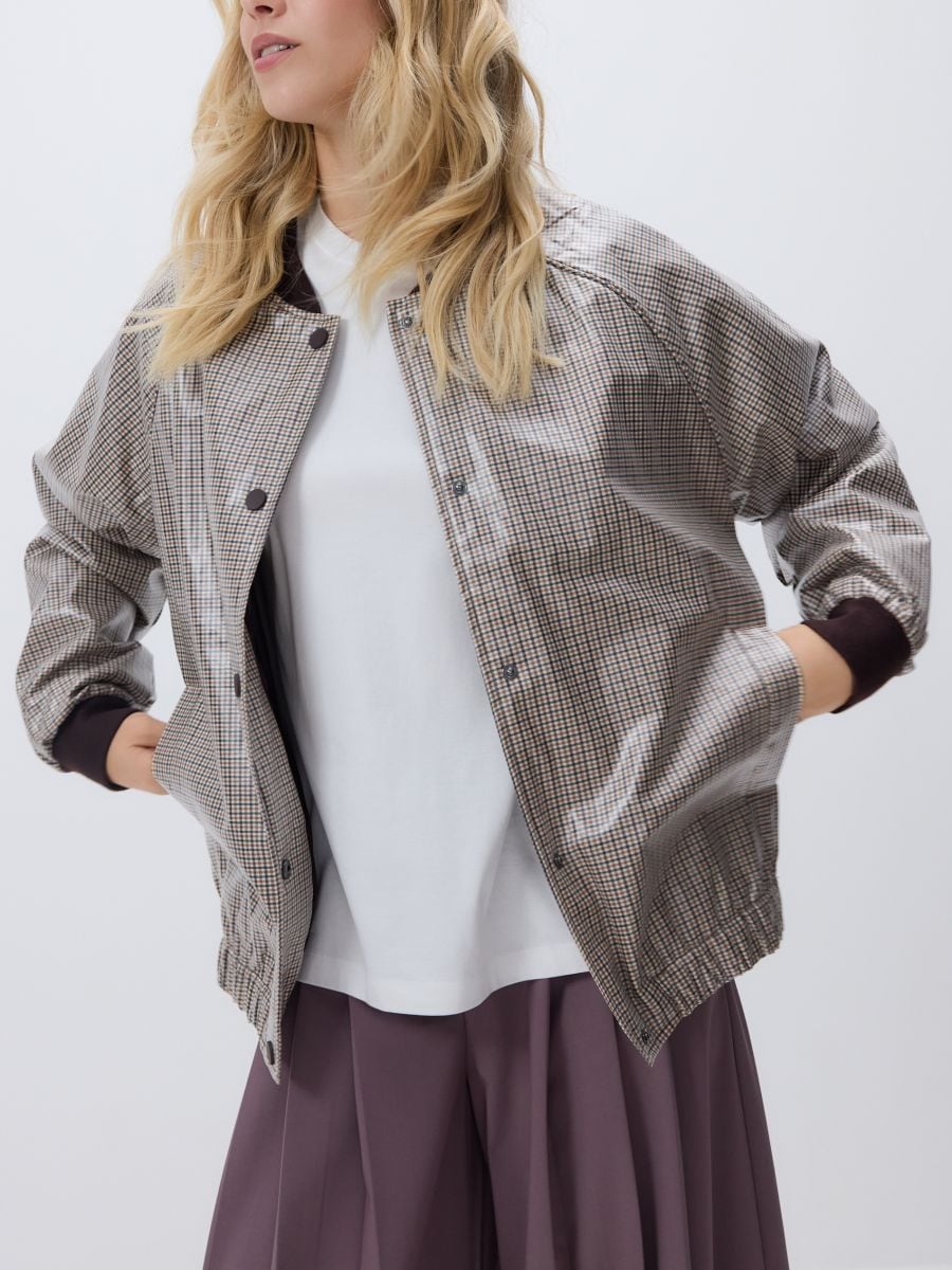 Check bomber jacket - multicolor - RESERVED