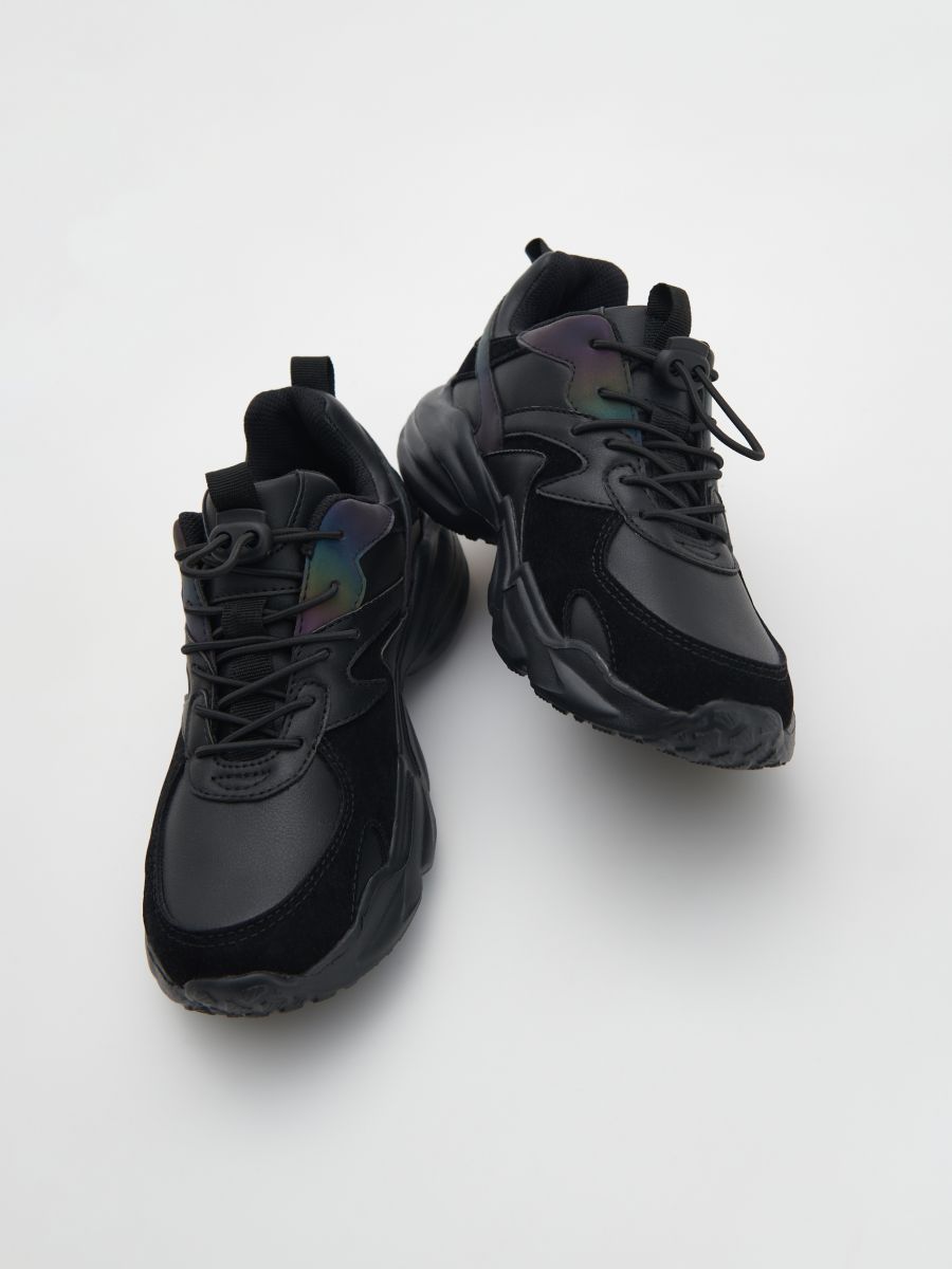 Sneakers with reflective elements - black - RESERVED - 3