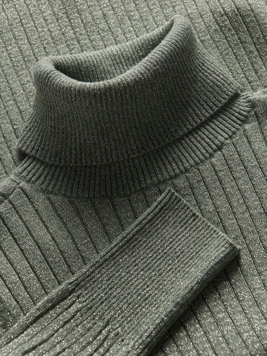 Shimmery turtleneck - khaki - RESERVED - 6