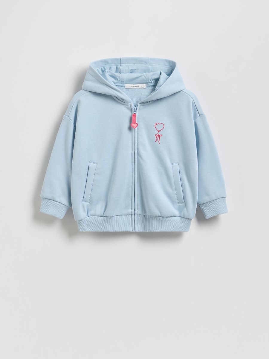 Sweat à capuche - bleu pâle - RESERVED