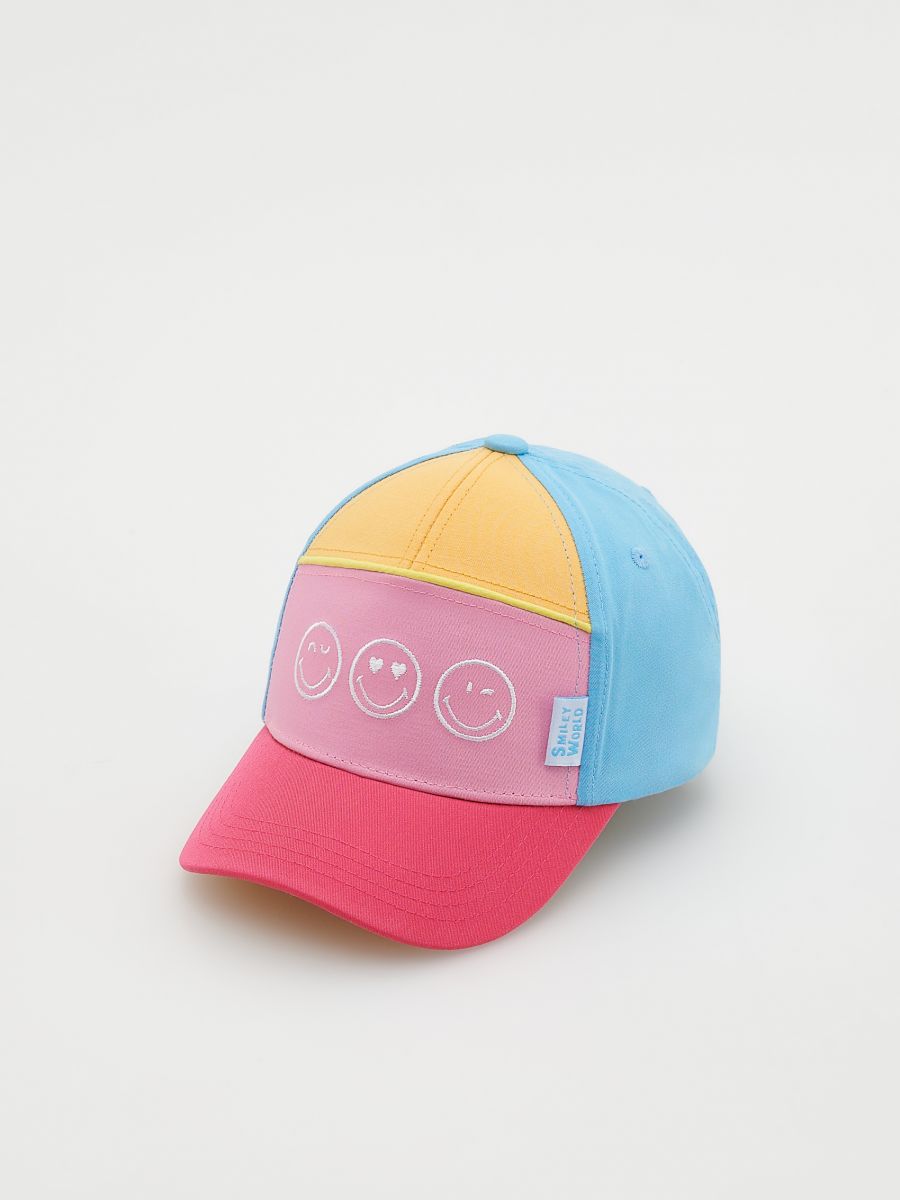 Smiley cap - pink - RESERVED - 2