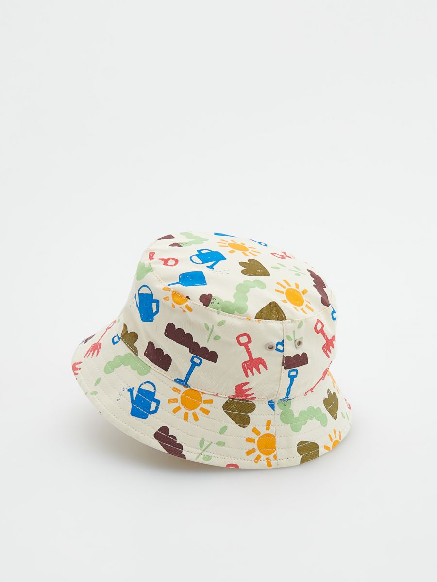 Patterned bucket hat - cream - RESERVED - 3