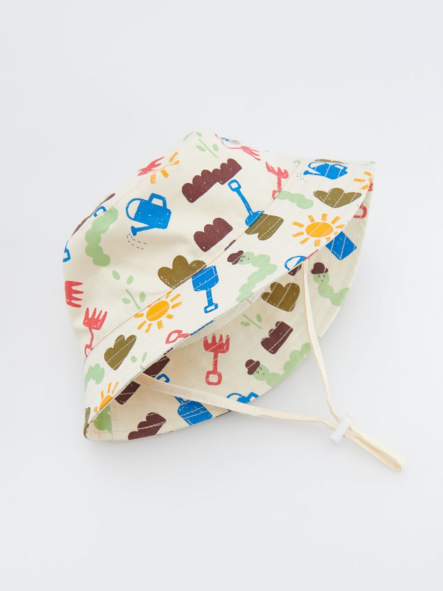 Patterned bucket hat - cream - RESERVED - 2