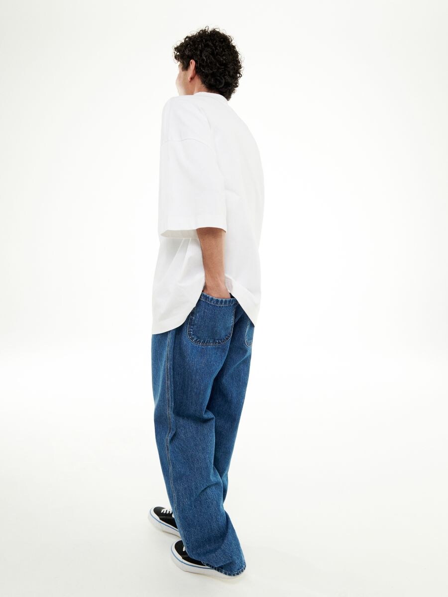 Loose jeans with drop crotch - blue jeans - RESERVED - 5
