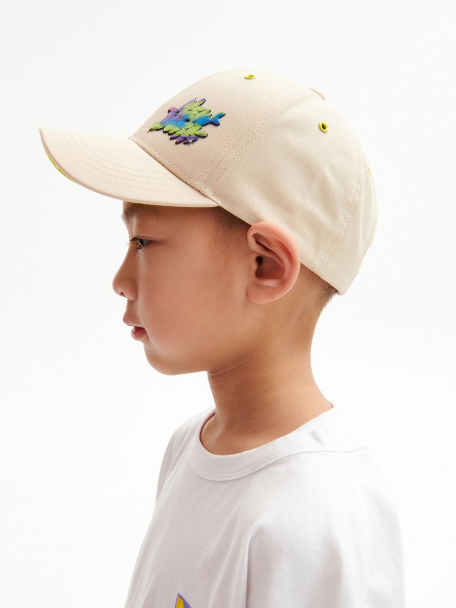 Cap with appliqué - nude - RESERVED - 7