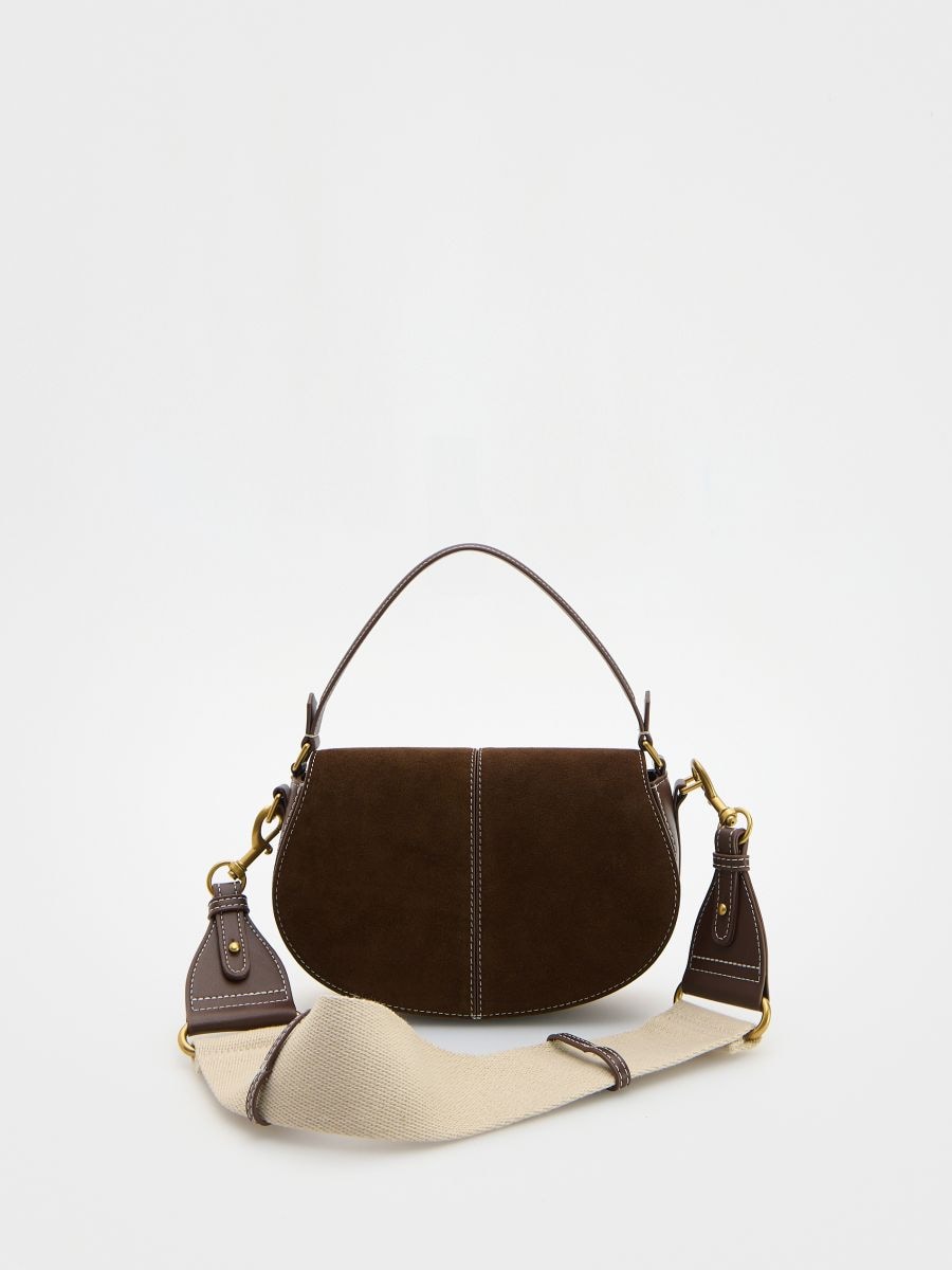 LADIES` HANDBAG - dark brown - RESERVED