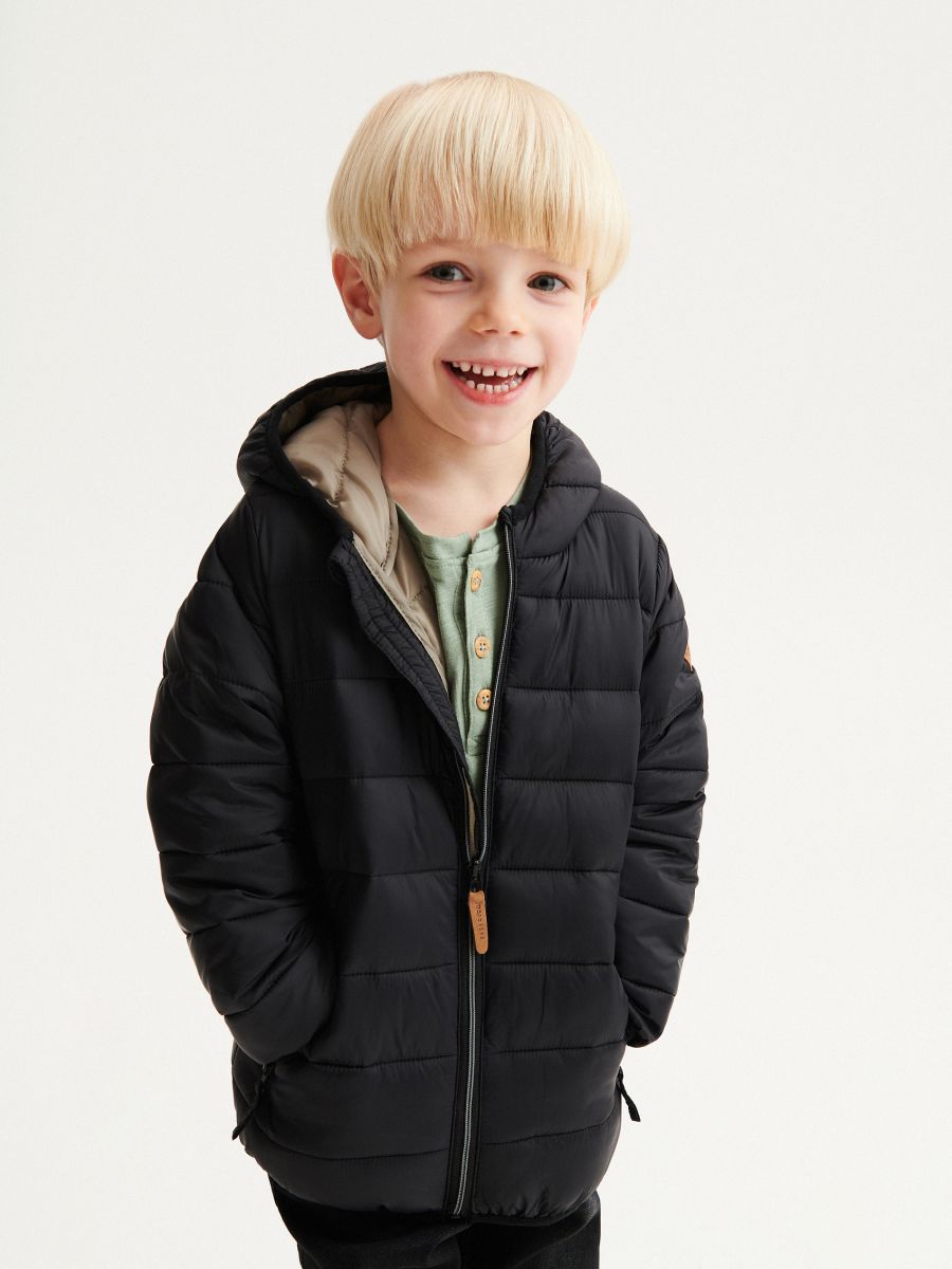 Quilted jacket with hood - black - RESERVED - 6