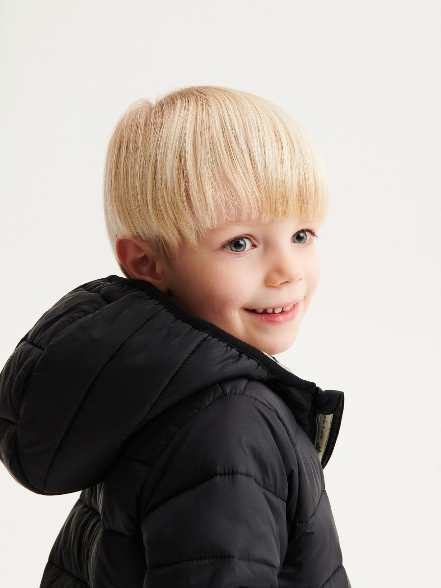 Quilted jacket with hood - black - RESERVED - 7