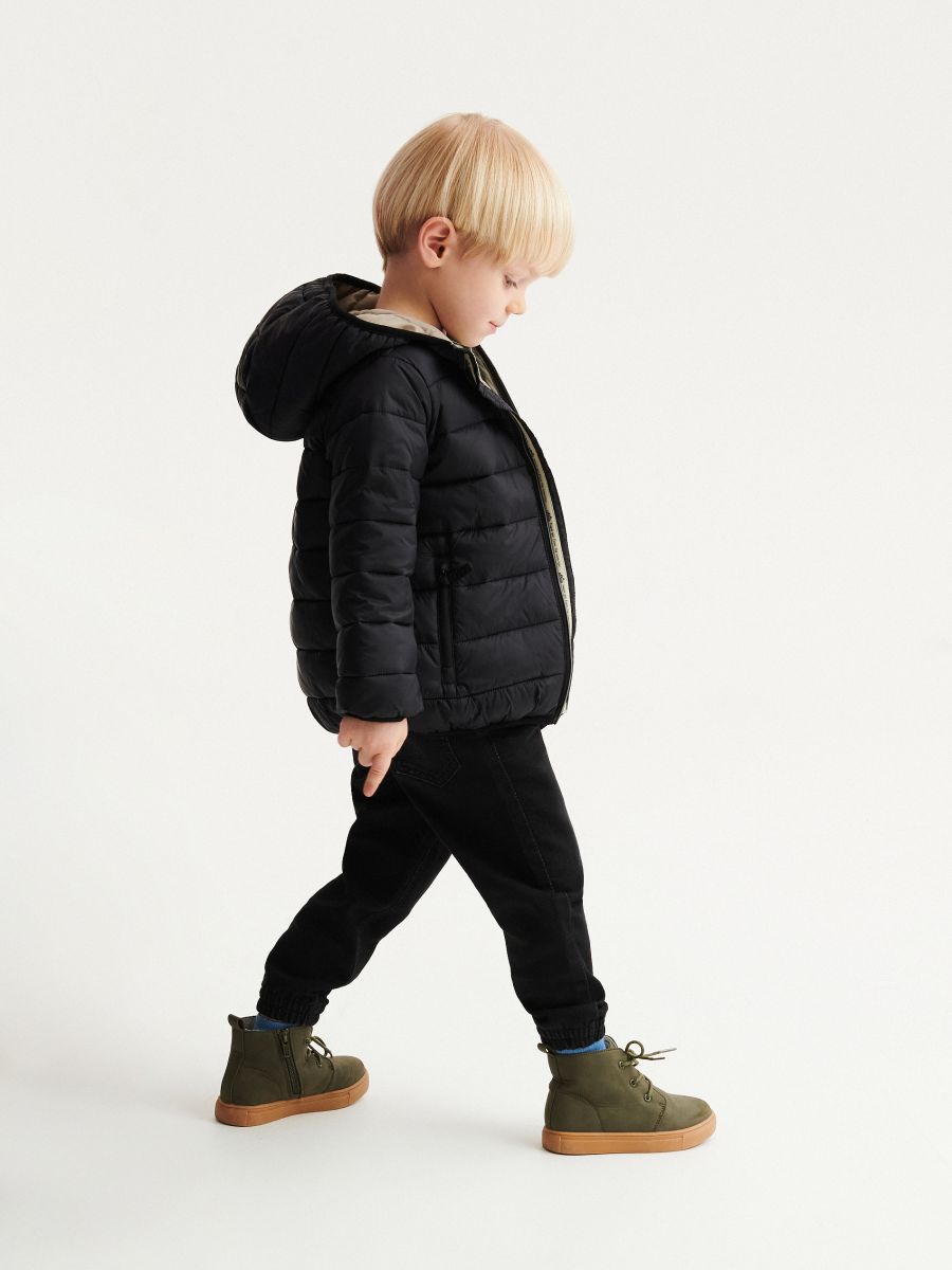 Quilted jacket with hood - black - RESERVED - 5