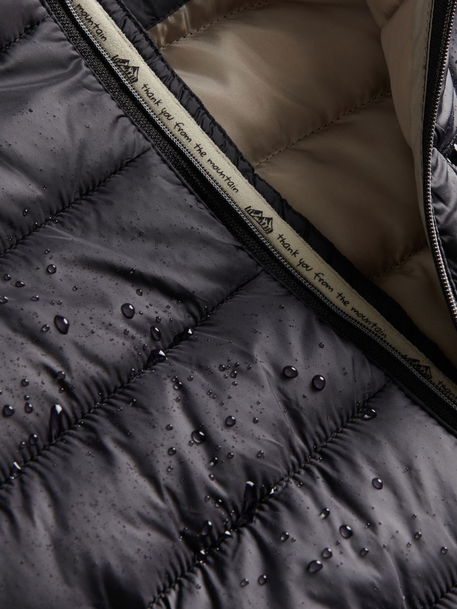 Quilted jacket with hood - black - RESERVED - 3