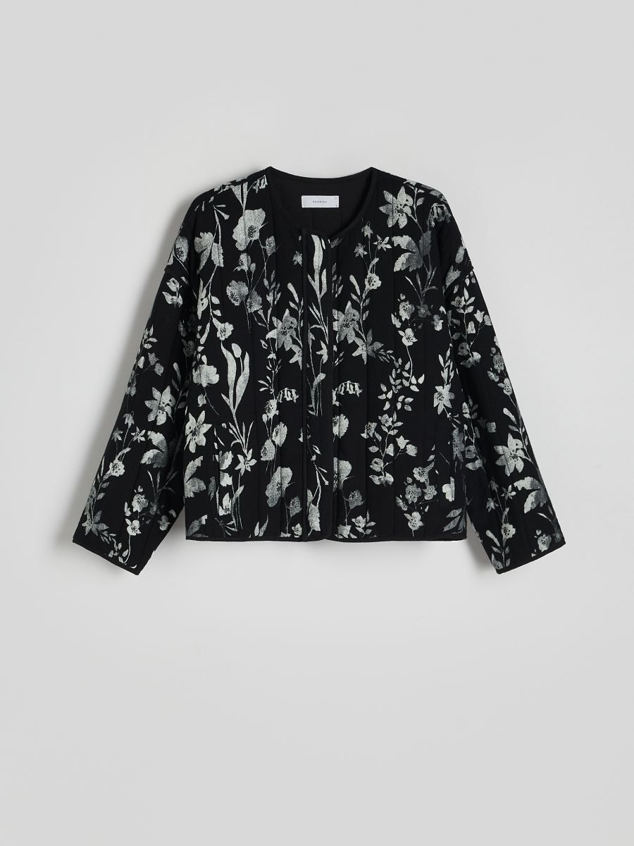Patterned jacket - black - RESERVED
