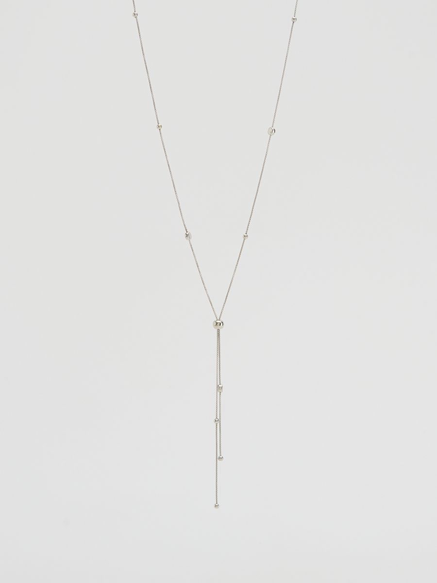 Necklace with pendant - silver - RESERVED