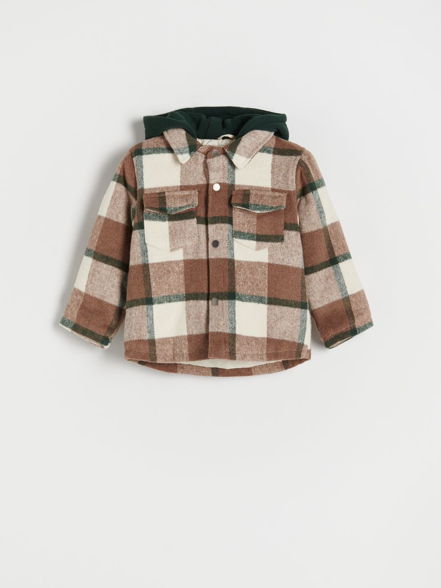 Insulated check jacket - cream - RESERVED - 2