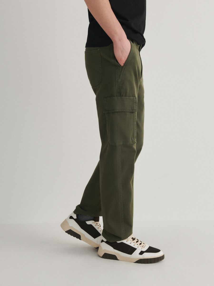 Buy Men's Solid Green Colour Cargo Pant (32) at Amazon.in
