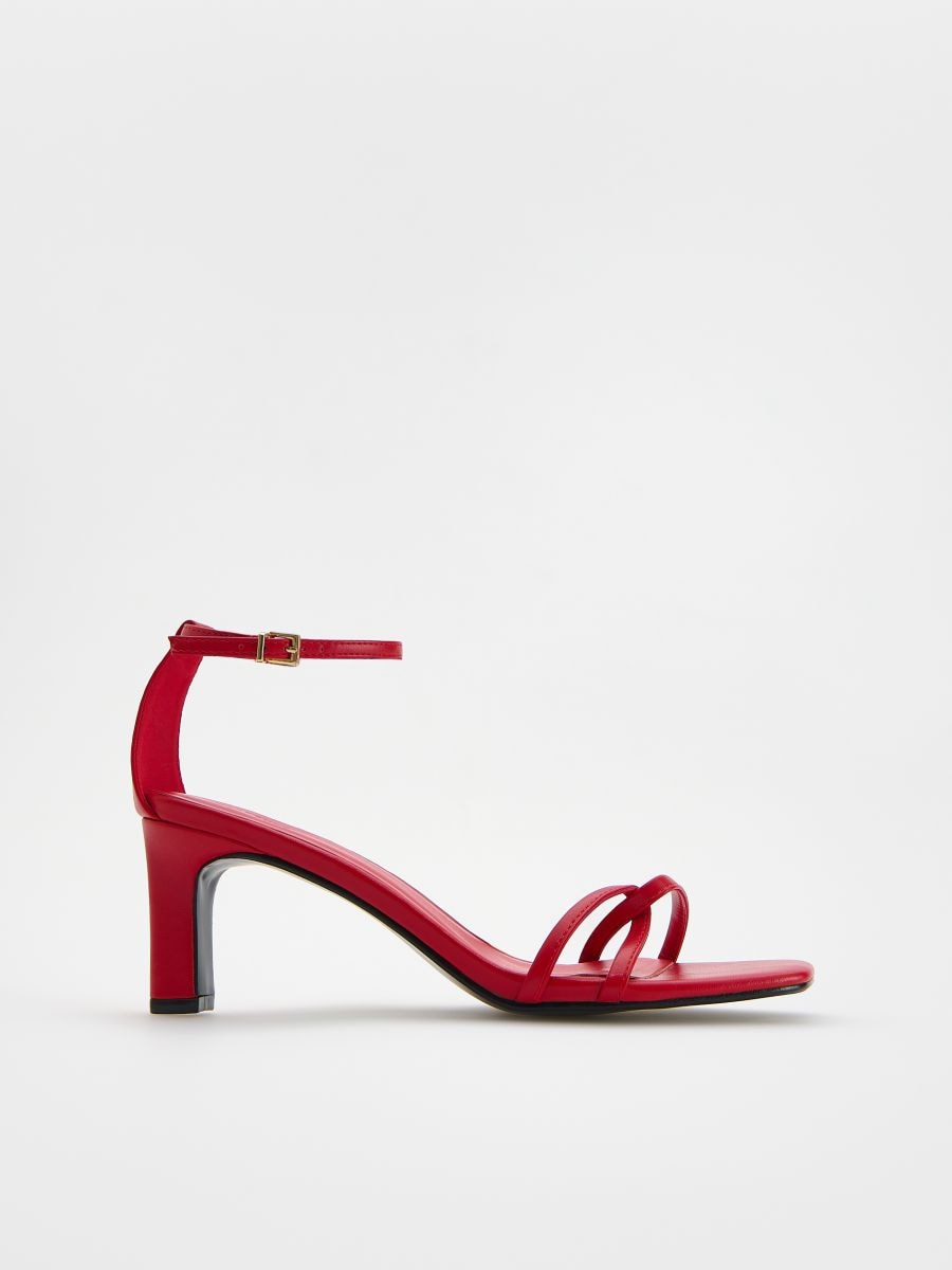 Heeled sandals - red - RESERVED
