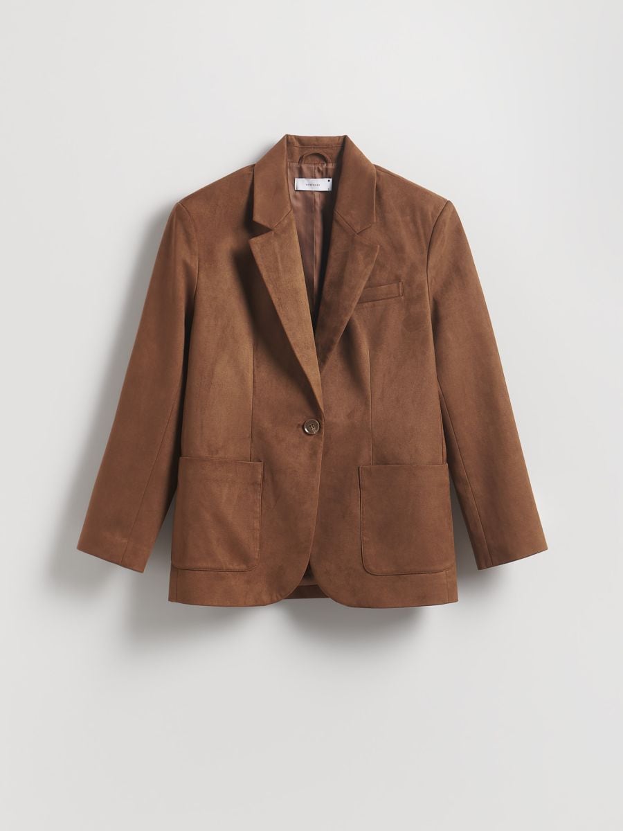 LADIES` BLAZER - golden brown - RESERVED