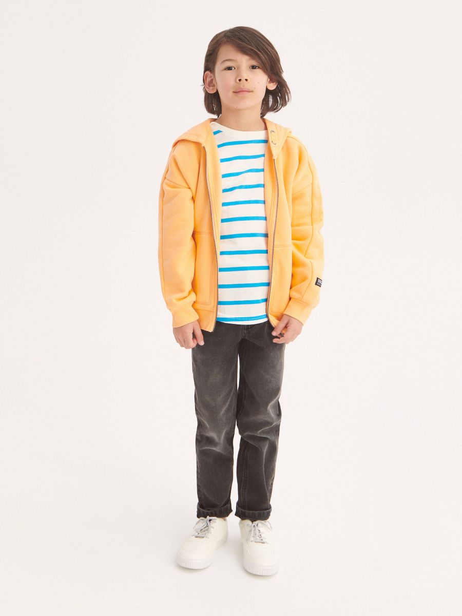 Oversized hoodie - peach - RESERVED - 4