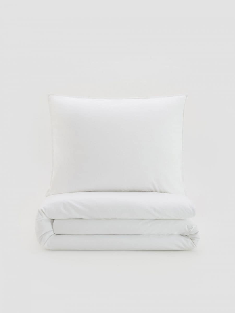 Bettwäsche-Set aus Baumwolle - weiß - RESERVED