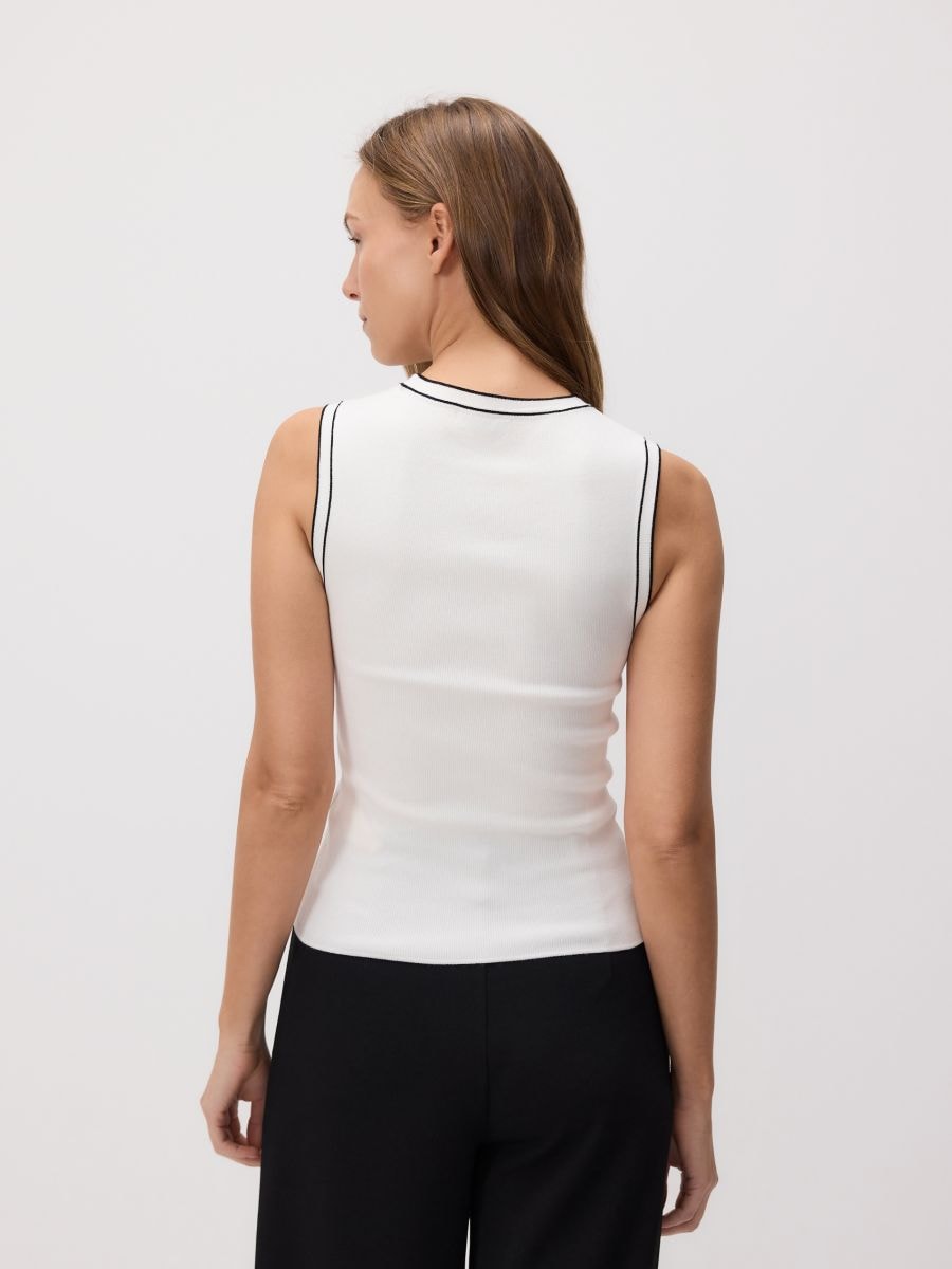 Plain viscose top - cream - RESERVED - 5