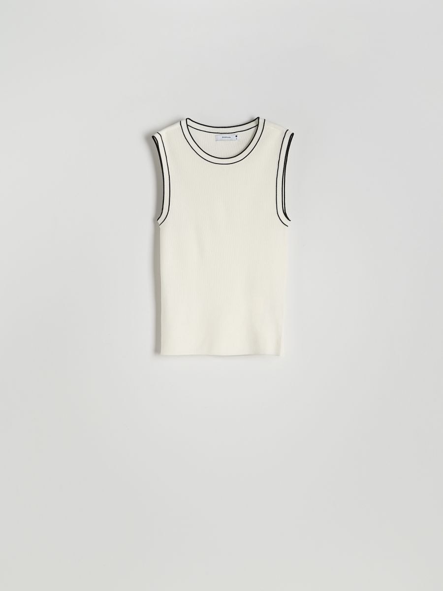 Plain viscose top - cream - RESERVED - 6