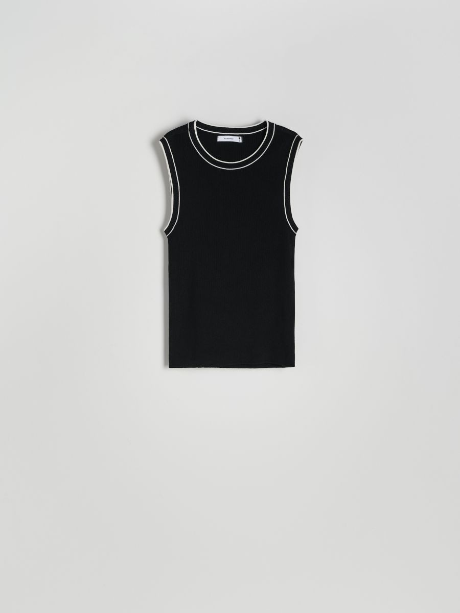 Plain viscose top - black - RESERVED - 4