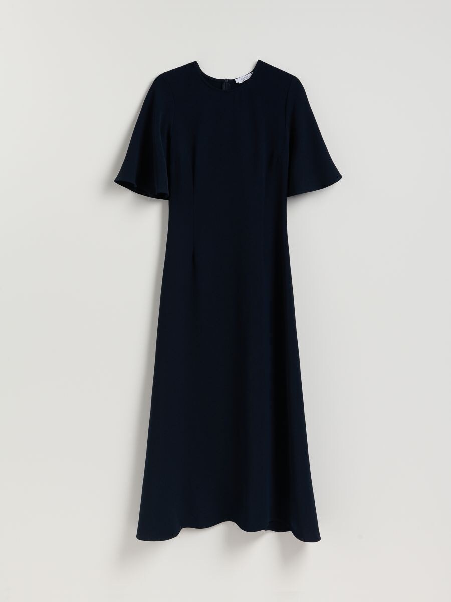 Sukienka maxi - granatowy - RESERVED
