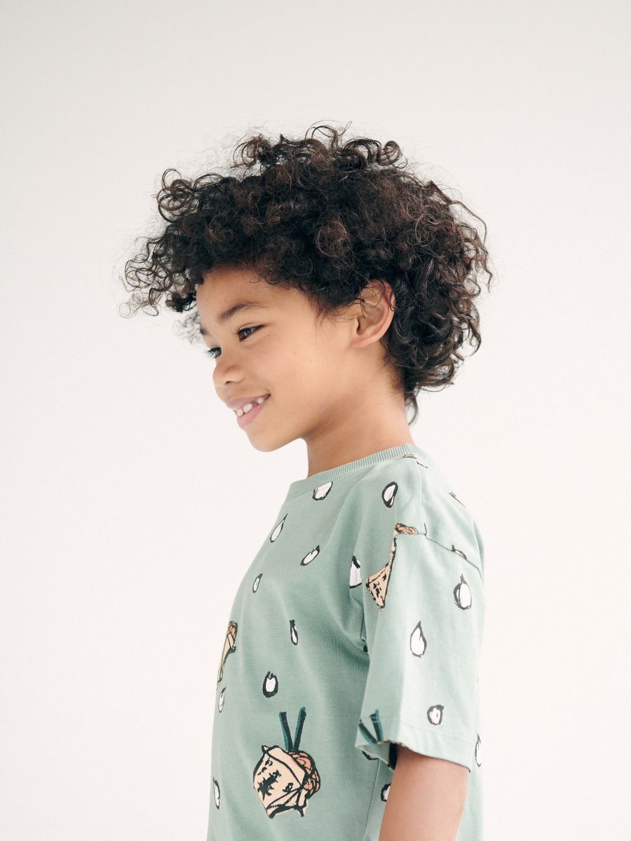 T-shirt with all over print - green - RESERVED - 3