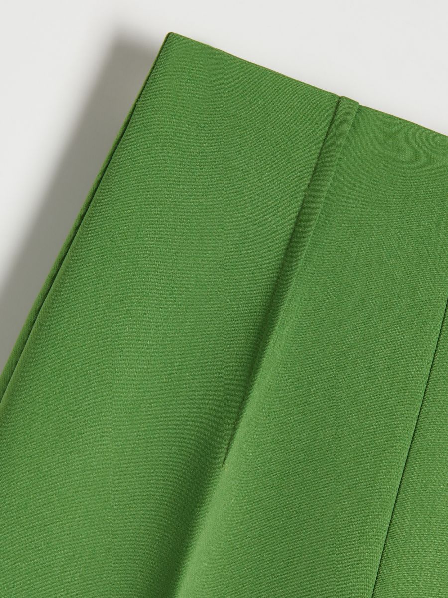 Elegant trousers with pressed crease - green - RESERVED - 6