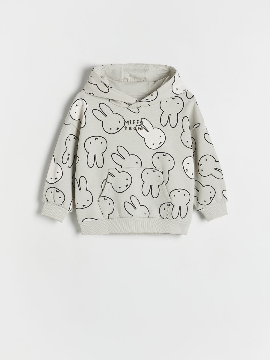 Hoodie Miffy - hellgrau - RESERVED