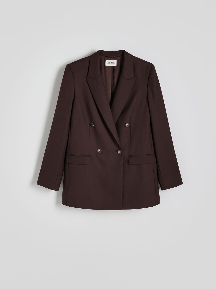 LADIES` BLAZER - tamno braon - RESERVED - 5