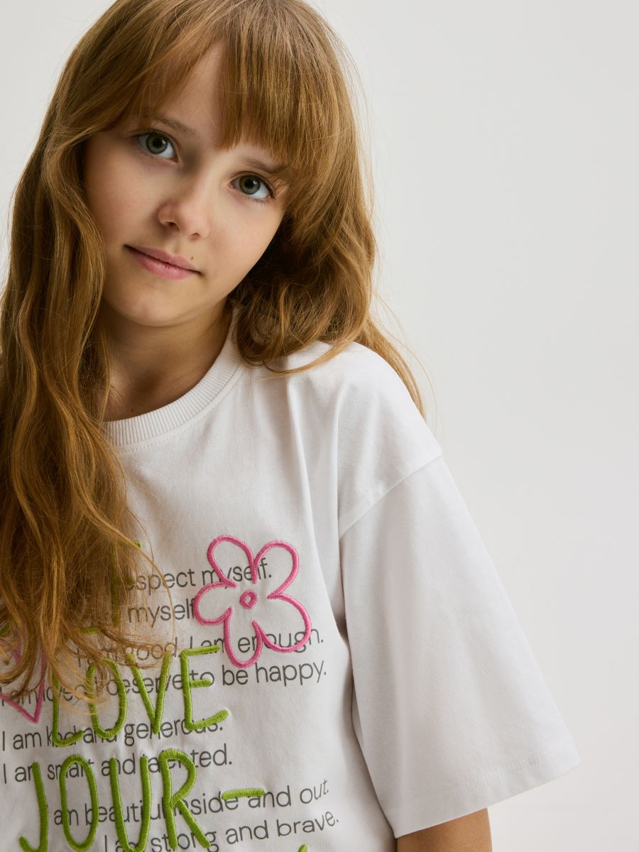 T-shirt with appliqué - cream - RESERVED - 5