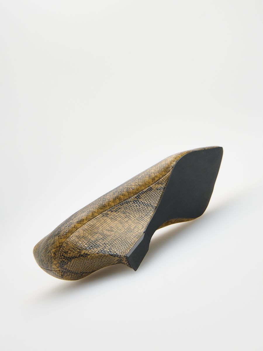 Wedge shoes with an animal pattern - multicolor - RESERVED - 5
