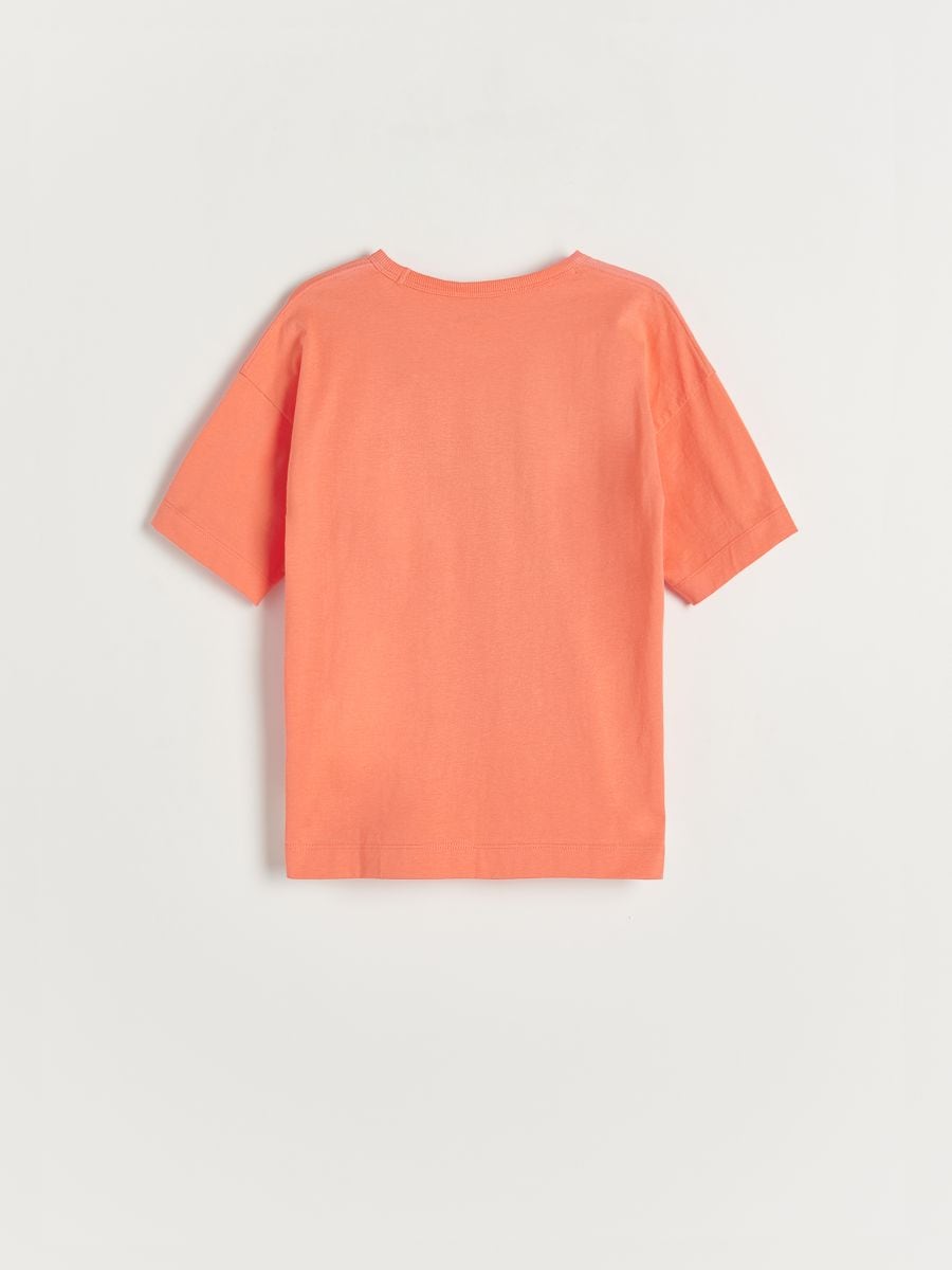 T-shirt with print - light orange - RESERVED - 2