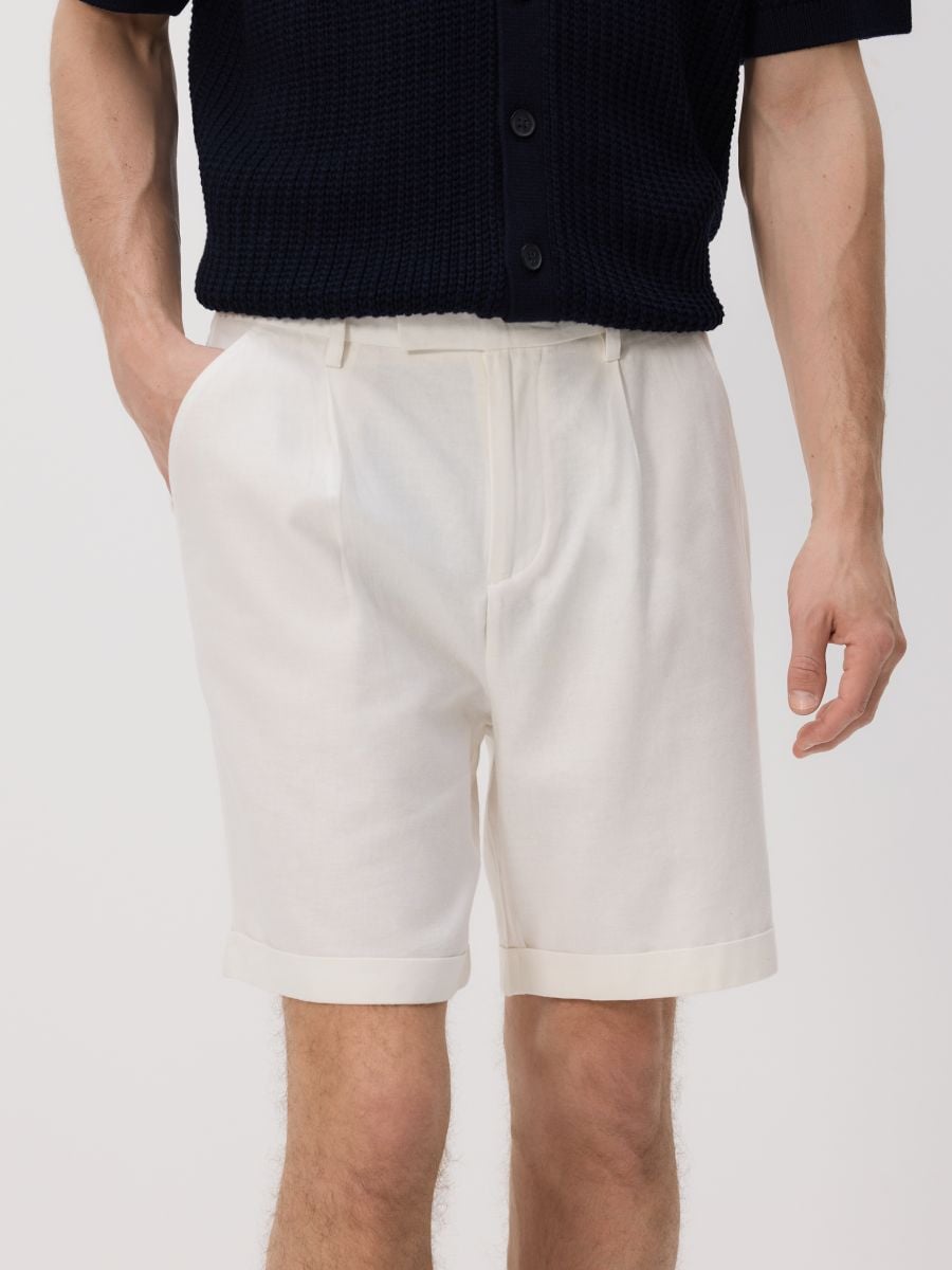 Regular chino shorts - white - RESERVED - 2