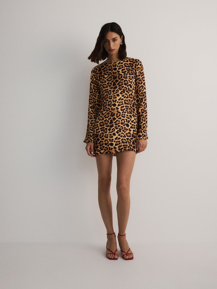 Dress with animal print - multicolor - RESERVED - 4