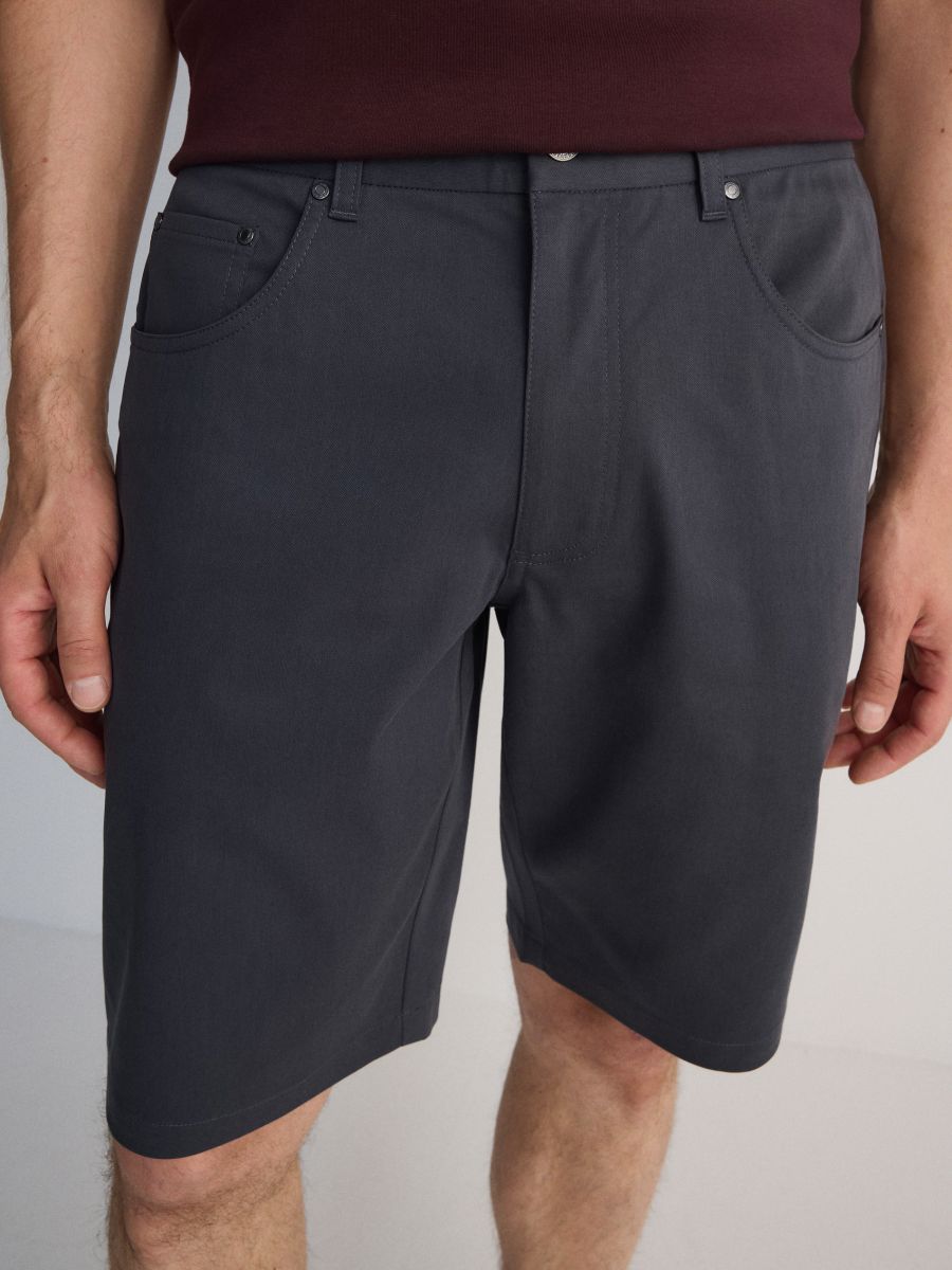 Regular shorts - steel blue - RESERVED - 3