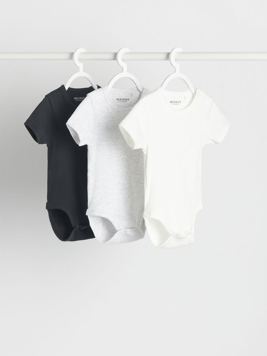Black & White 2 Pk Short Sleeve Bodysuits X52002