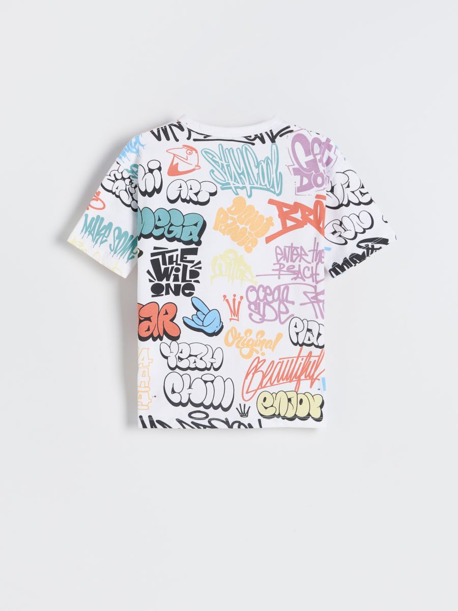 T-shirt with all over print - white - RESERVED - 4