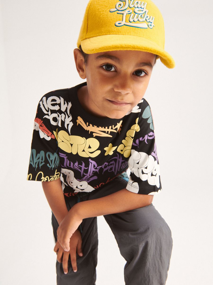 T-shirt with all over print - black - RESERVED - 4