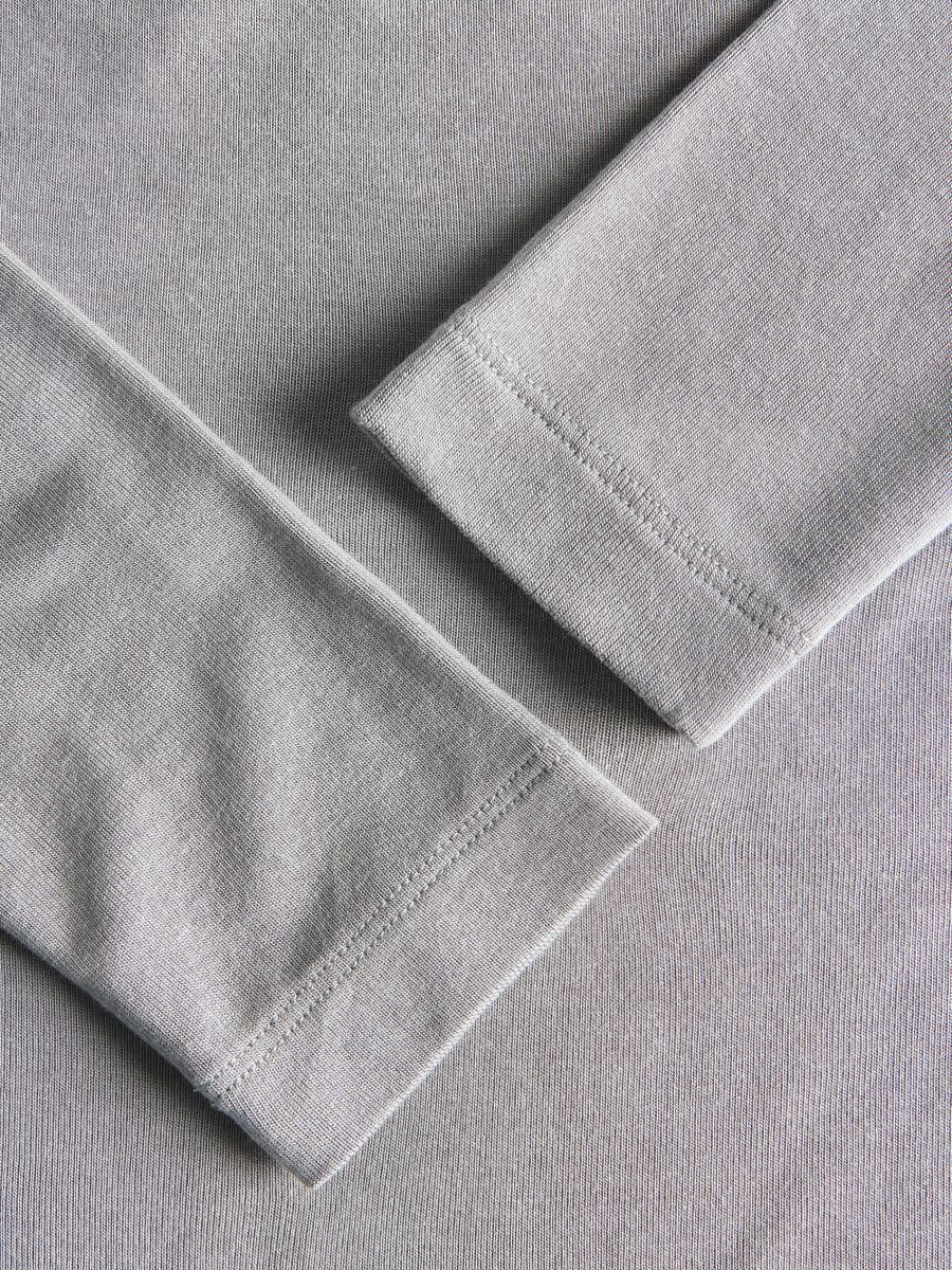 Blouse with square neckline - light grey - RESERVED - 6