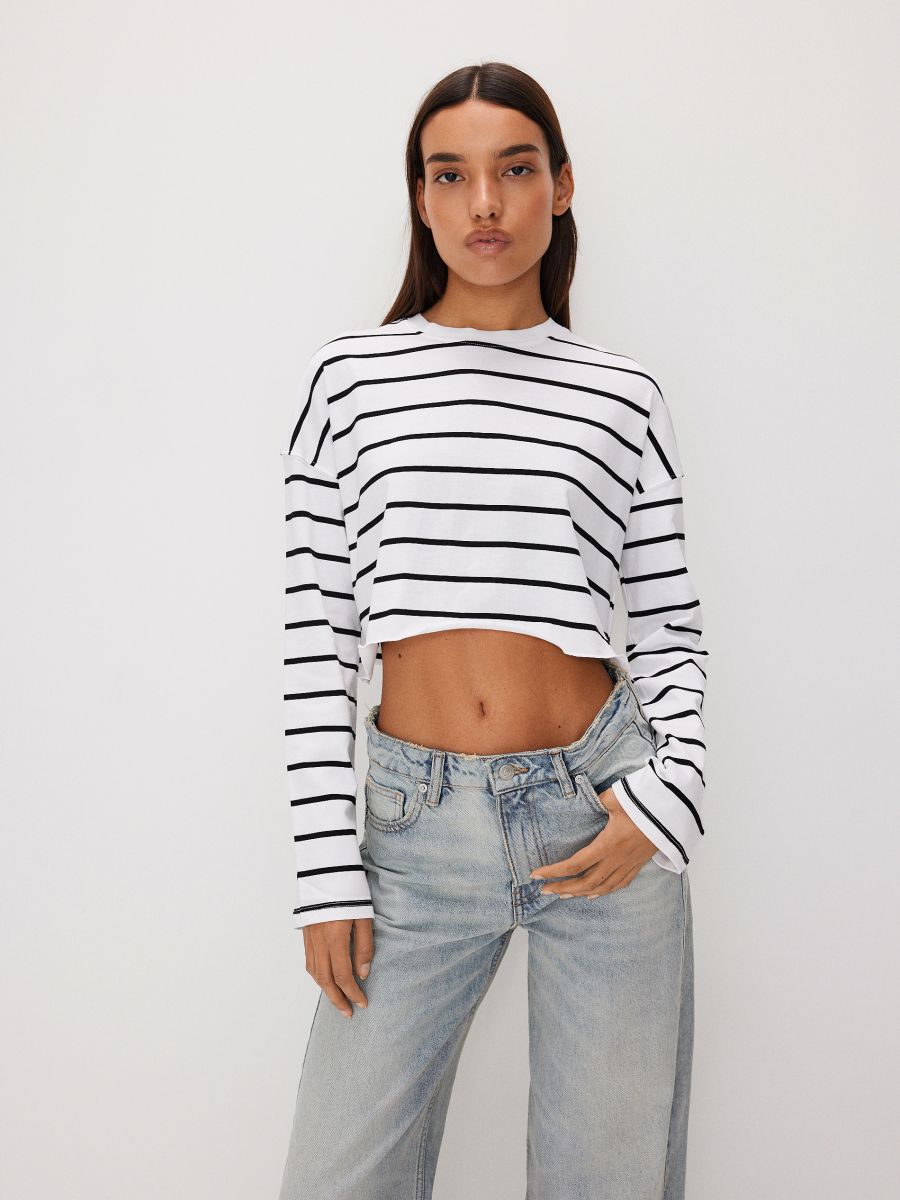 Gestreiftes Langarmshirt - bunt - RESERVED - 2