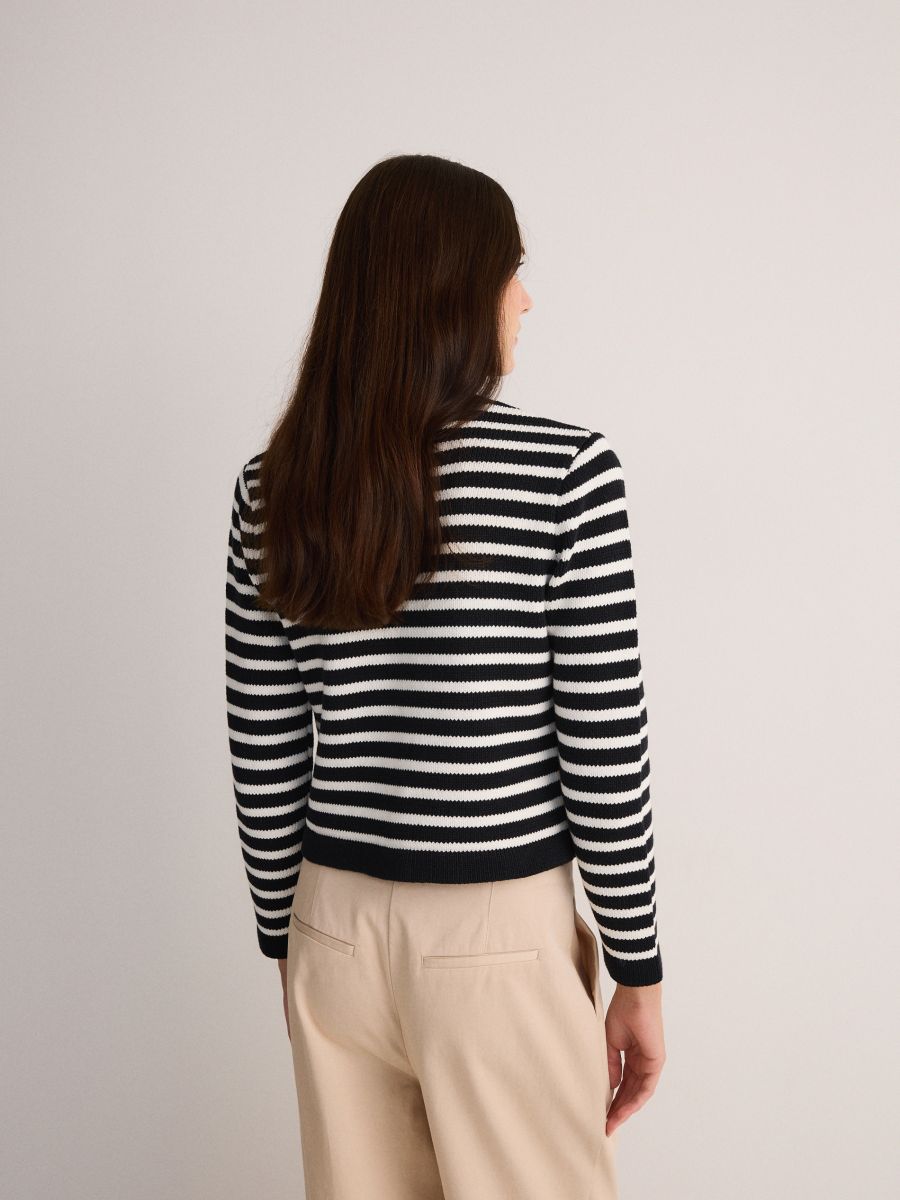LADIES` SWEATER - multicolor - RESERVED - 3