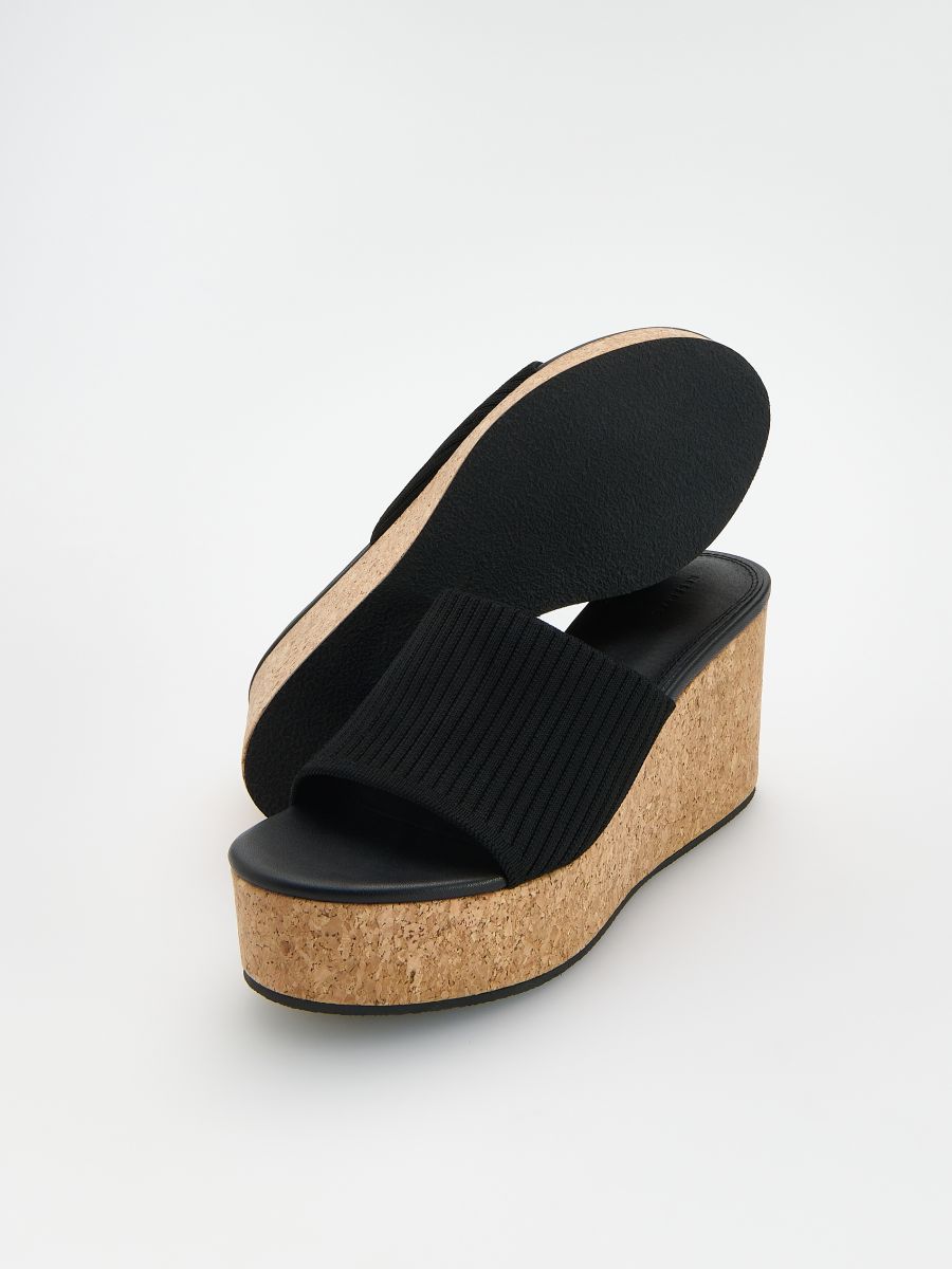 Wedge mules - black - RESERVED - 5