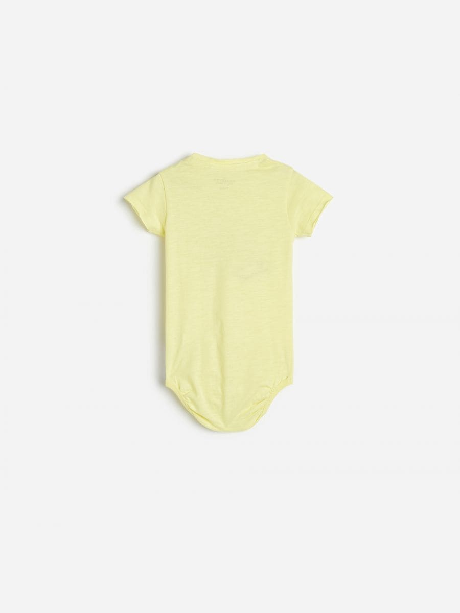 Cotton bodysuit with print - yellow - RESERVED - 2