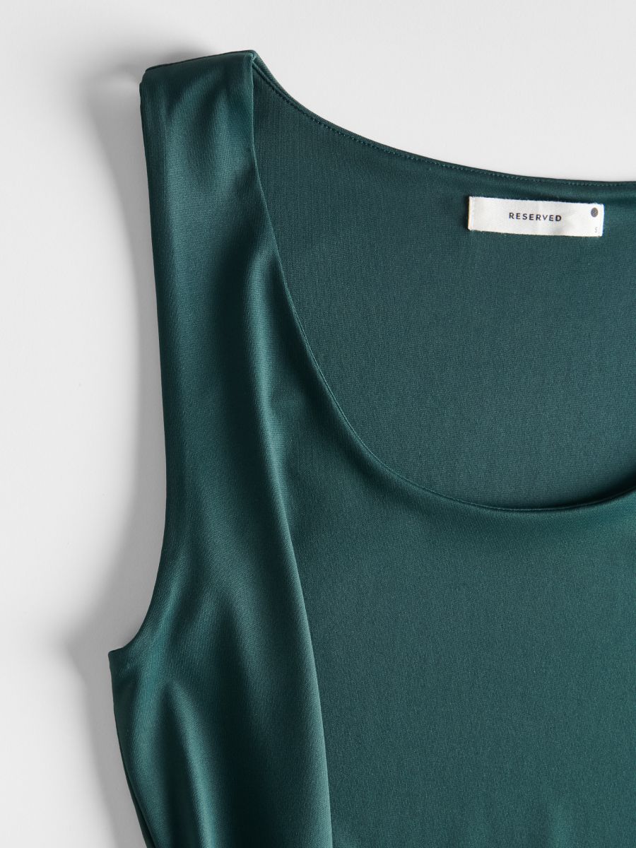 Plain top - teal green - RESERVED - 2