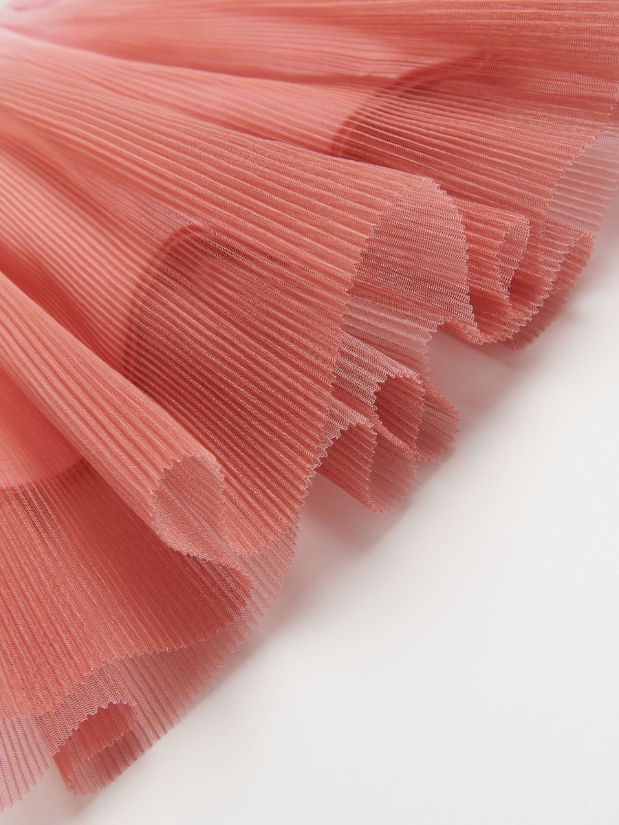 Tulle skirt with ombré effect - maroon - RESERVED - 4