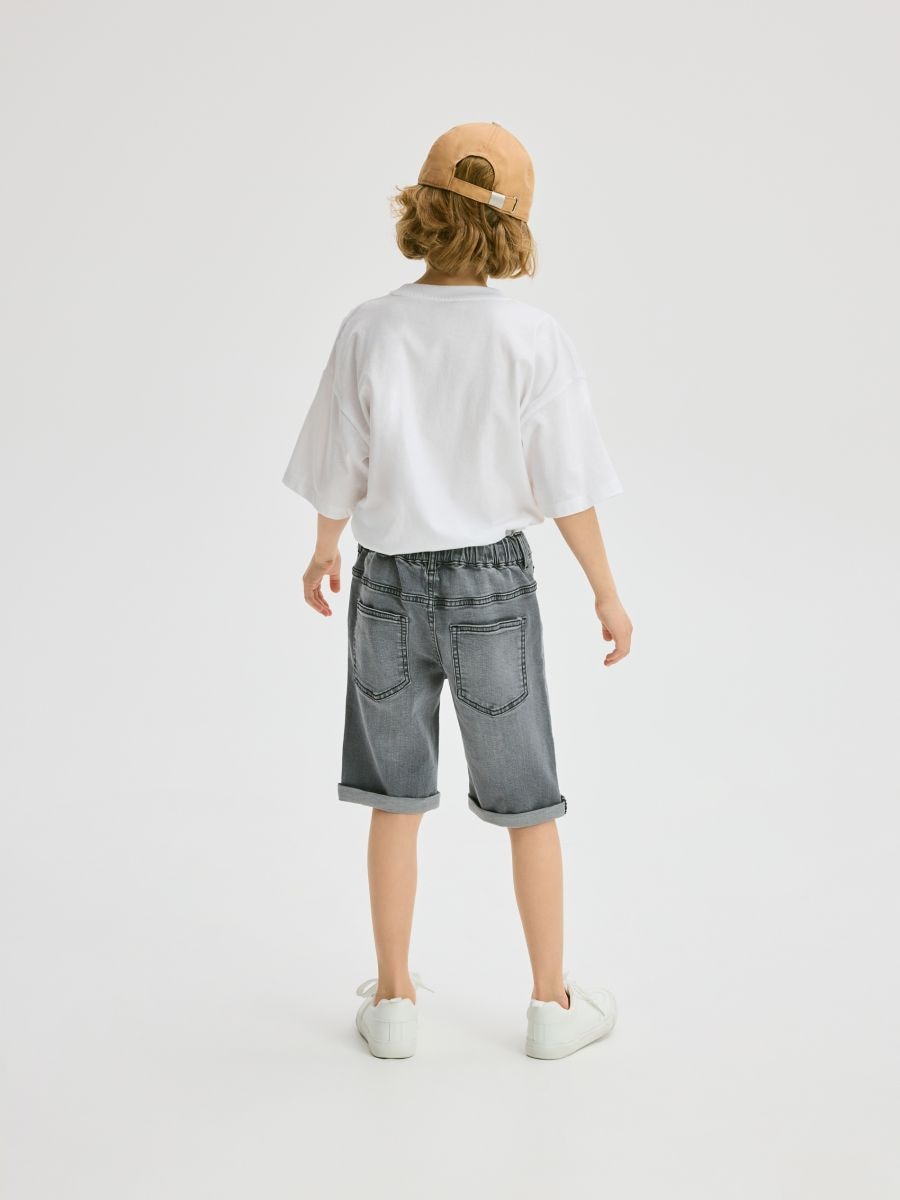 Regular denim shorts - light grey - RESERVED - 6