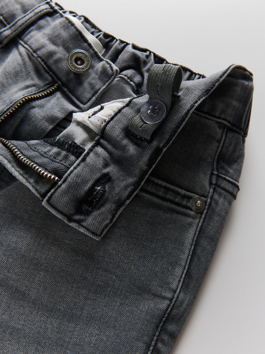 Regular denim shorts - light grey - RESERVED - 2