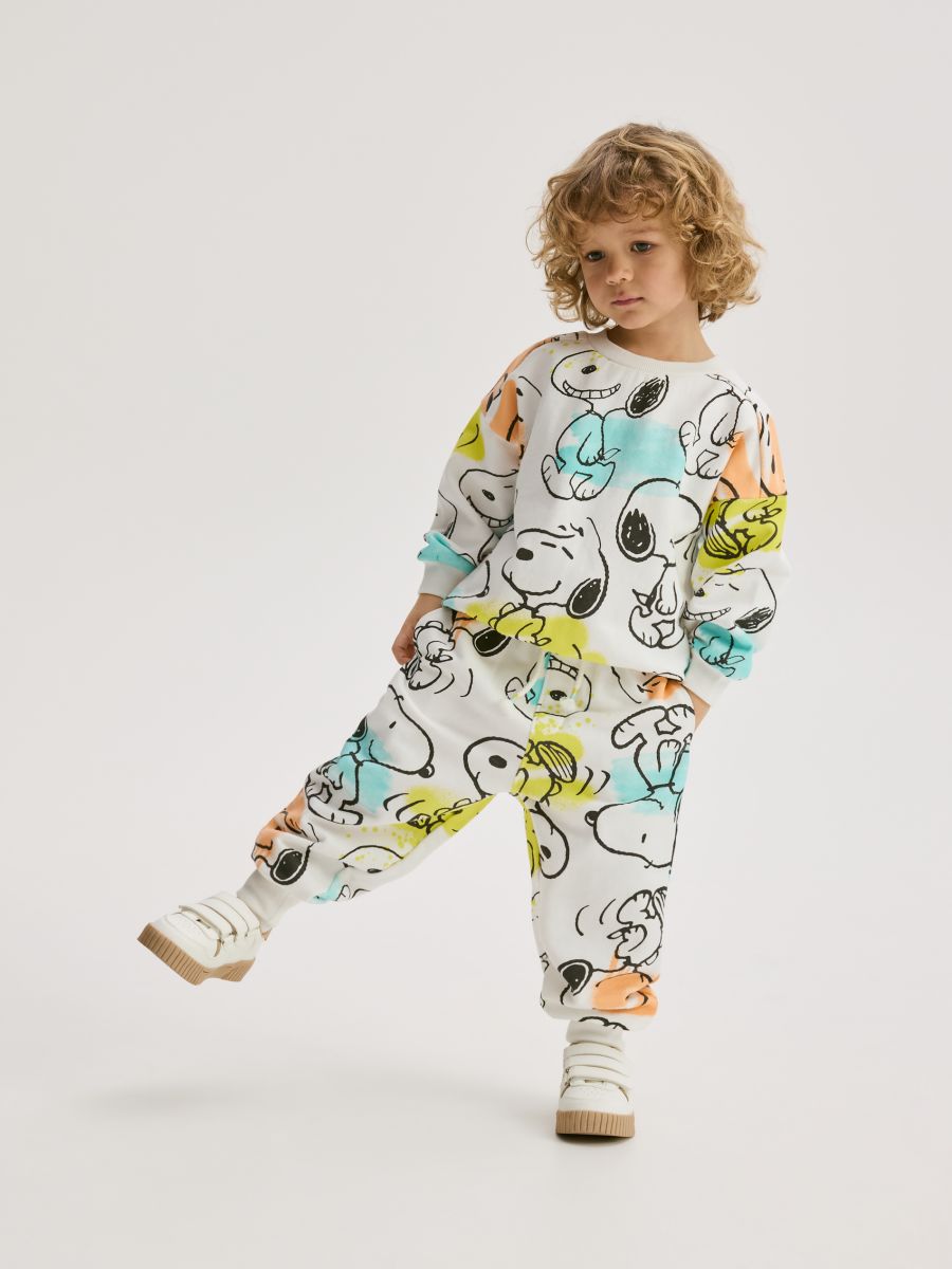 BABIES` SWEATSHIRT & TROUSERS - crem - RESERVED